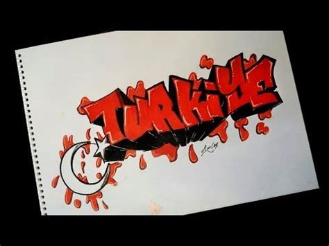 Türkiye graffiti çizimi